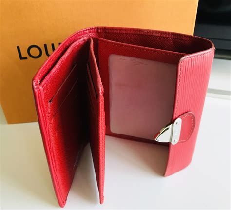 louis vuitton epi leather wallet red|louis vuitton small zippy wallet.